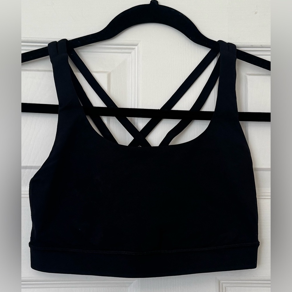 Lululemon Athletica Black Crossback Sports Bra